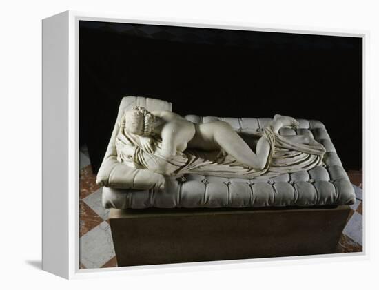 Hermaphrodite Sleeping, Marble, 2nd century AD, Imperial Roman from Baths of Diocletian, Rome-null-Framed Premier Image Canvas