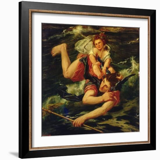 Hermes and the Infant Bacchus, 1927-Charles Haslewood Shannon-Framed Giclee Print