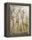 Hermes, Orpheus and Eurydice, Relief, Roman Copy of the Original from the 5th Century BC-null-Framed Premier Image Canvas