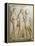 Hermes, Orpheus and Eurydice, Relief, Roman Copy of the Original from the 5th Century BC-null-Framed Premier Image Canvas