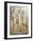 Hermes, Orpheus and Eurydice, Relief, Roman Copy of the Original from the 5th Century BC-null-Framed Giclee Print