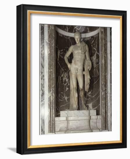 Hermès,  statue marbre,  ancienne collection Campana,  1798 et conservée au Musée du Louvre-null-Framed Giclee Print