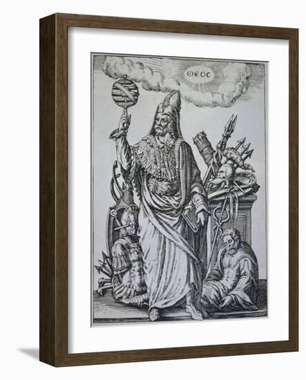 Hermes Trismegistus Book Illustration-Johann Theodor de Bry-Framed Giclee Print