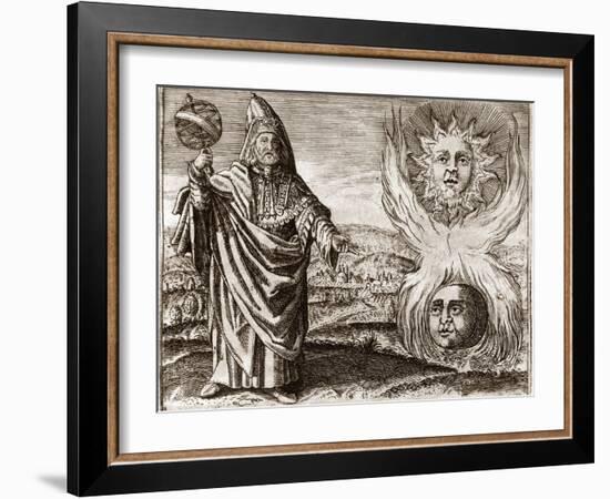 Hermes Trismegistus, Classical God-Middle Temple Library-Framed Photographic Print