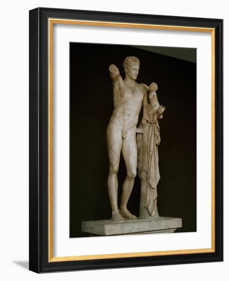 Hermes with Infant Dionysos on His Arm-Praxiteles-Framed Giclee Print