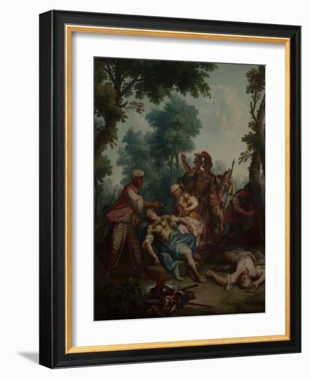 Hermine Discovers Tancred Wounded-Giambattista Marcola-Framed Giclee Print