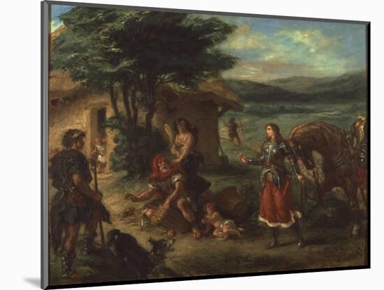Herminie Et Les Bergers - Erminia and the Shepherds, by Delacroix, Eugene (1798-1863). Oil on Canva-Ferdinand Victor Eugene Delacroix-Mounted Giclee Print