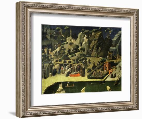 Hermit Life, from the Thebaid, C. 1420-Fra Angelico-Framed Giclee Print