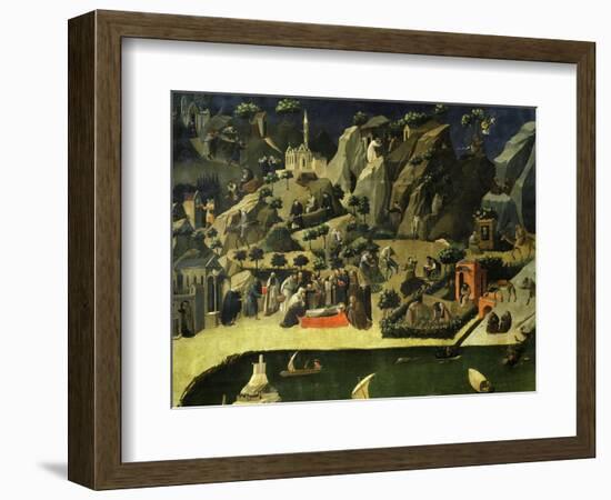 Hermit Life, from the Thebaid, C. 1420-Fra Angelico-Framed Giclee Print