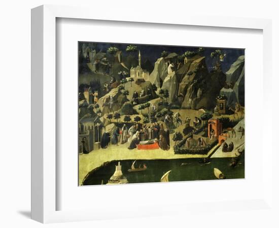 Hermit Life, from the Thebaid, C. 1420-Fra Angelico-Framed Giclee Print