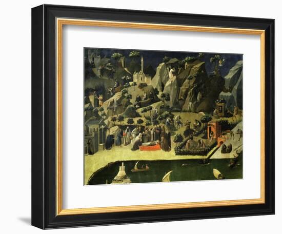 Hermit Life, from the Thebaid, C. 1420-Fra Angelico-Framed Giclee Print