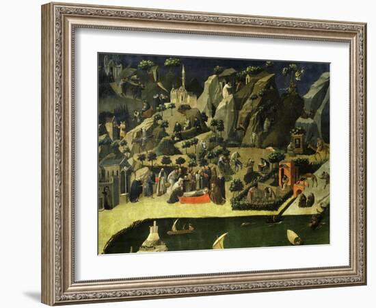 Hermit Life, from the Thebaid, C. 1420-Fra Angelico-Framed Giclee Print