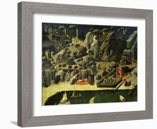 Hermit Life, from the Thebaid, C. 1420-Fra Angelico-Framed Giclee Print