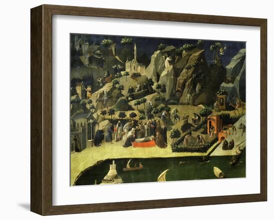 Hermit Life, from the Thebaid, C. 1420-Fra Angelico-Framed Giclee Print