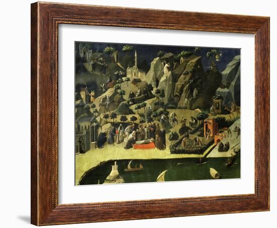 Hermit Life, from the Thebaid, C. 1420-Fra Angelico-Framed Giclee Print