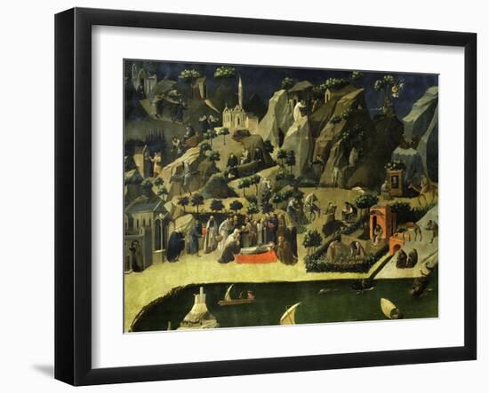 Hermit Life, from the Thebaid, C. 1420-Fra Angelico-Framed Giclee Print