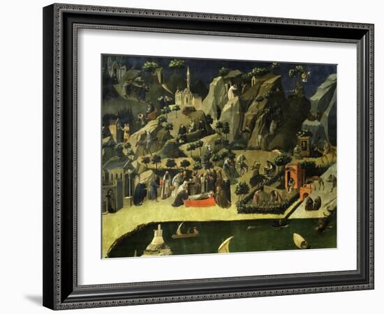 Hermit Life, from the Thebaid, C. 1420-Fra Angelico-Framed Giclee Print