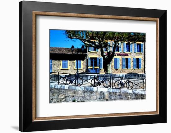 Hermitage, France, Rhone River, Bike on Bridge,2011-Anthony Butera-Framed Photographic Print