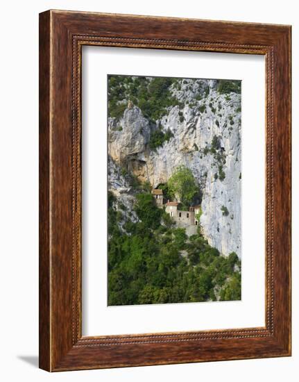 Hermitage in Galamus Gorge, French Pyrenees, France-Rob Cousins-Framed Photographic Print