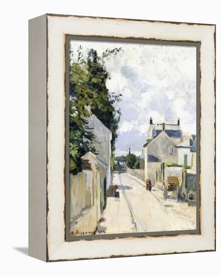 Hermitage Street, Pontoise, 1874-Camille Pissarro-Framed Premier Image Canvas