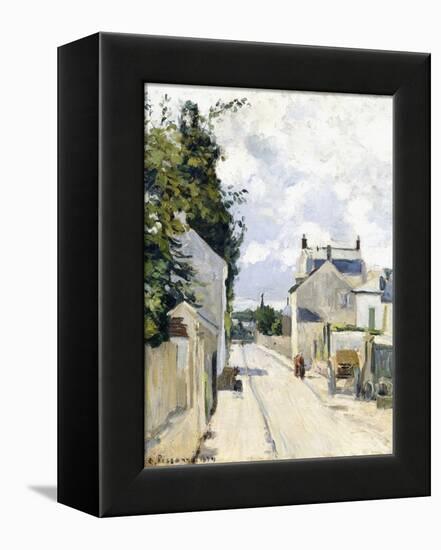 Hermitage Street, Pontoise, 1874-Camille Pissarro-Framed Premier Image Canvas