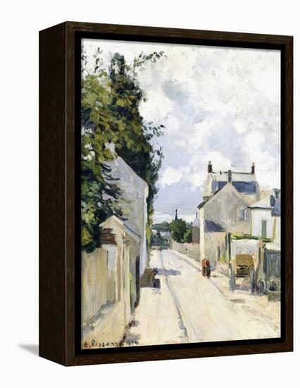 Hermitage Street, Pontoise, 1874-Camille Pissarro-Framed Premier Image Canvas