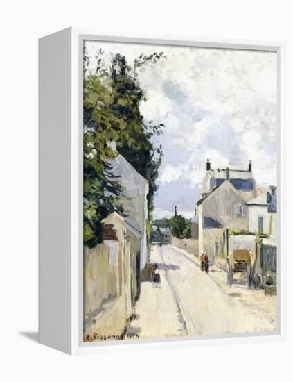 Hermitage Street, Pontoise, 1874-Camille Pissarro-Framed Premier Image Canvas