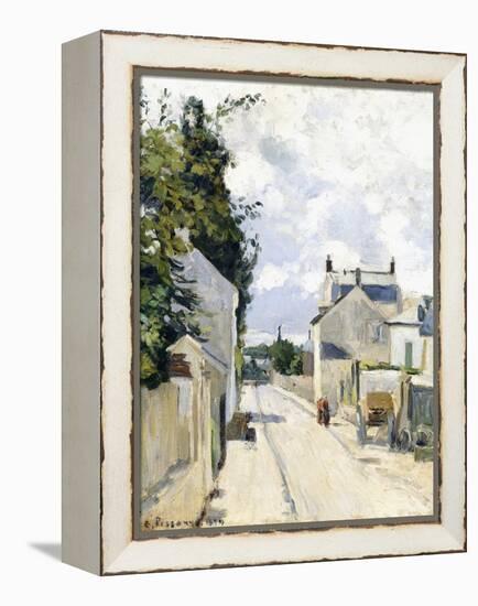 Hermitage Street, Pontoise, 1874-Camille Pissarro-Framed Premier Image Canvas