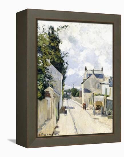 Hermitage Street, Pontoise, 1874-Camille Pissarro-Framed Premier Image Canvas