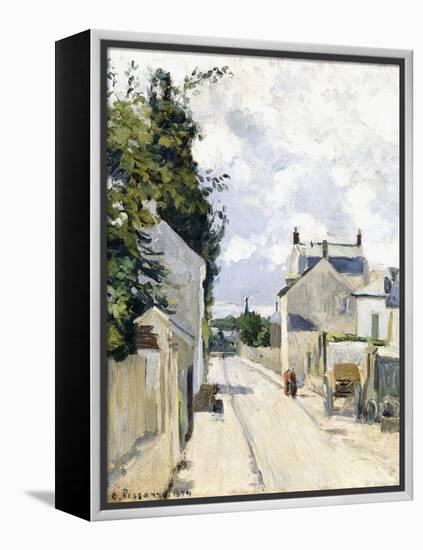 Hermitage Street, Pontoise, 1874-Camille Pissarro-Framed Premier Image Canvas