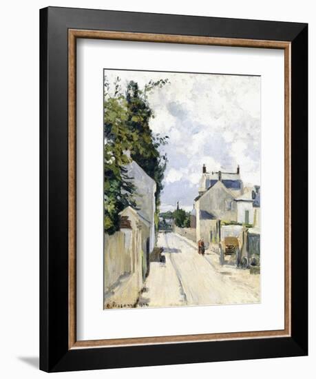 Hermitage Street, Pontoise, 1874-Camille Pissarro-Framed Giclee Print