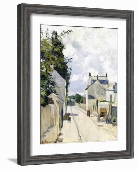 Hermitage Street, Pontoise, 1874-Camille Pissarro-Framed Giclee Print