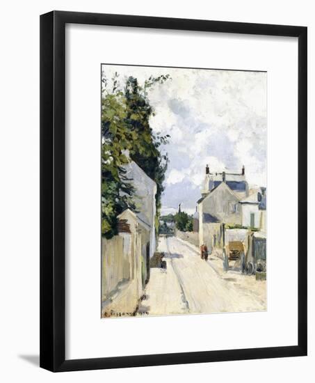 Hermitage Street, Pontoise, 1874-Camille Pissarro-Framed Giclee Print