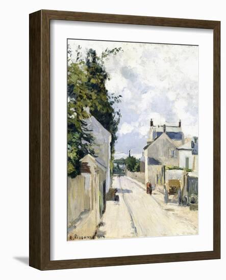 Hermitage Street, Pontoise, 1874-Camille Pissarro-Framed Giclee Print