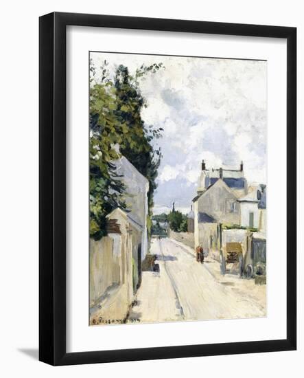 Hermitage Street, Pontoise, 1874-Camille Pissarro-Framed Giclee Print