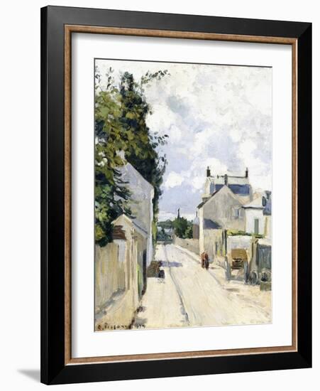 Hermitage Street, Pontoise, 1874-Camille Pissarro-Framed Giclee Print