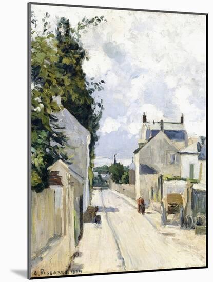 Hermitage Street, Pontoise, 1874-Camille Pissarro-Mounted Giclee Print