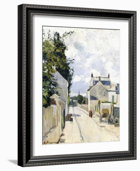 Hermitage Street, Pontoise, 1874-Camille Pissarro-Framed Giclee Print