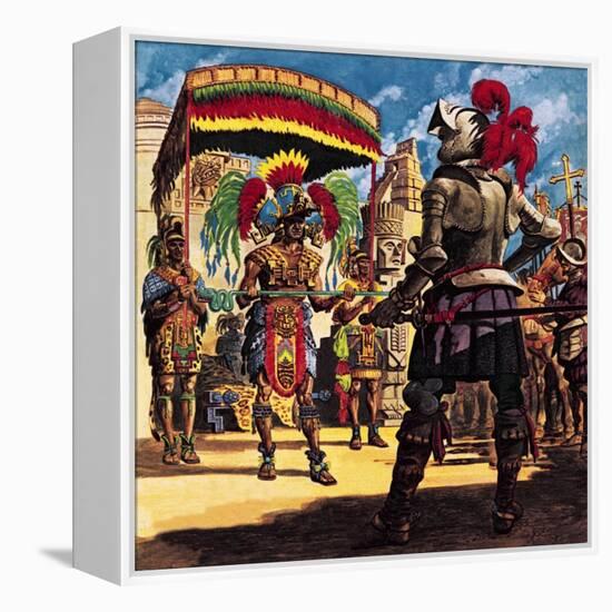 Hernando Cortes, Conqueror from Sunny Spain-Peter Jackson-Framed Premier Image Canvas