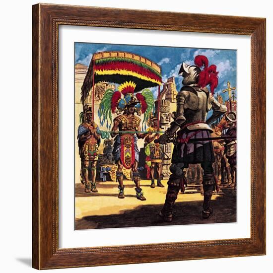 Hernando Cortes, Conqueror from Sunny Spain-Peter Jackson-Framed Giclee Print