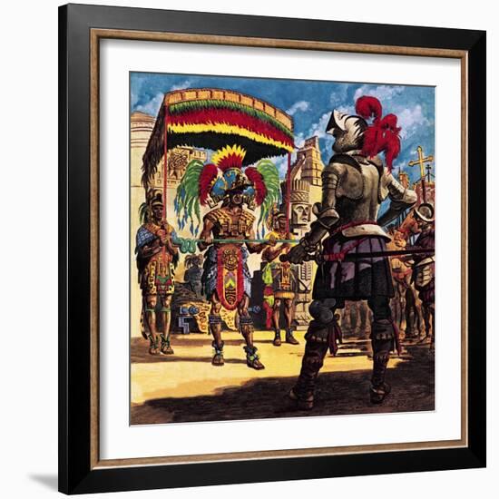 Hernando Cortes, Conqueror from Sunny Spain-Peter Jackson-Framed Giclee Print