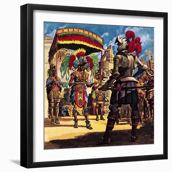 Hernando Cortes, Conqueror from Sunny Spain-Peter Jackson-Framed Giclee Print