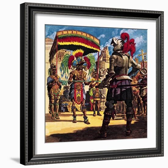 Hernando Cortes, Conqueror from Sunny Spain-Peter Jackson-Framed Giclee Print