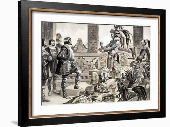 Hernando Cortes in Mexico-Peter Jackson-Framed Giclee Print