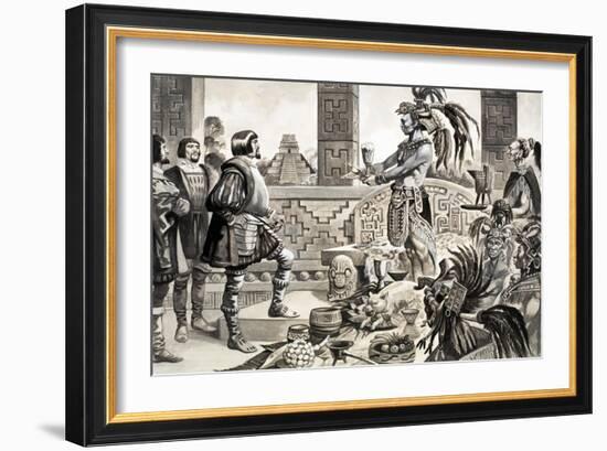 Hernando Cortes in Mexico-Peter Jackson-Framed Giclee Print