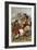 Hernando Cortes Loses Two Horses in Battle with Tlaxcalan Natives in Conquering Mexico, c.1519-null-Framed Giclee Print