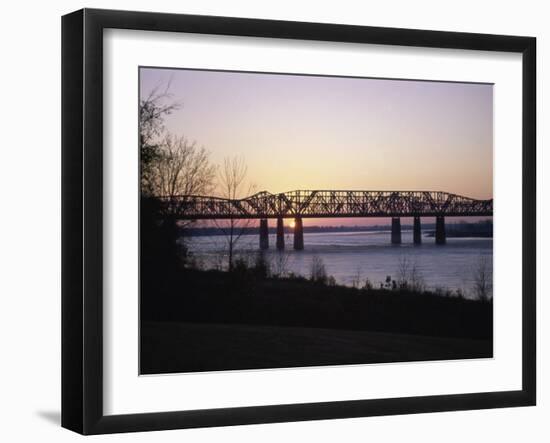 Hernando-Desoto Bridge, Mississippi River, Tennessee, USA-null-Framed Photographic Print