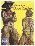 Southwestern Dude Ranches Poster-Hernando G. Villa-Premier Image Canvas