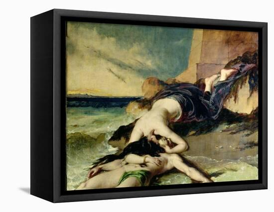 Hero and Leander-William Etty-Framed Premier Image Canvas