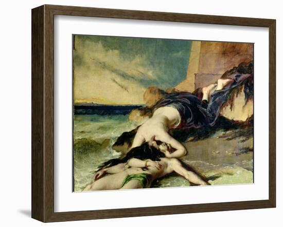 Hero and Leander-William Etty-Framed Giclee Print